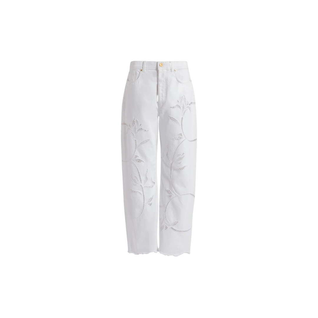 ALBERTA FERRETTI WHITE JEANS