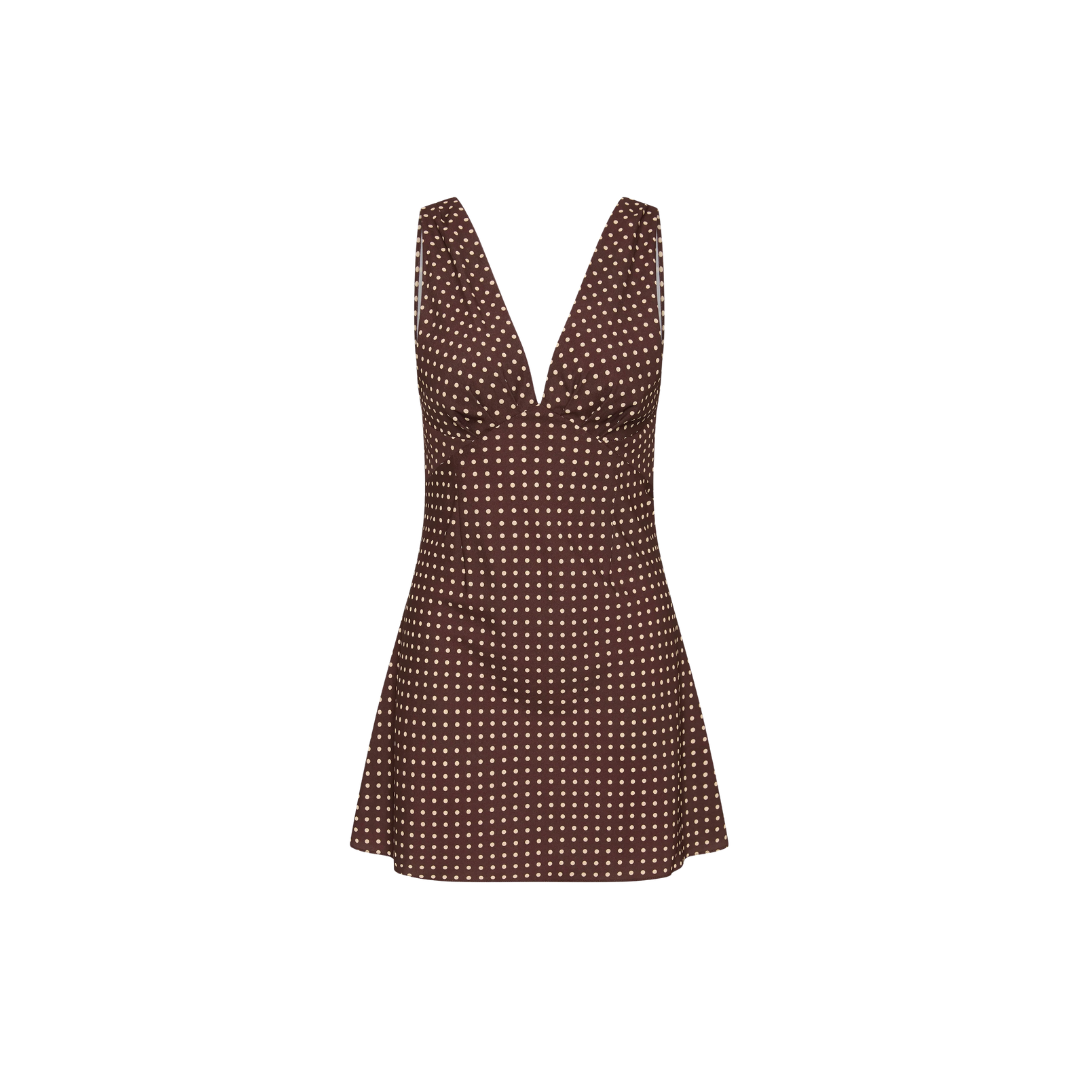 FAITHFULL GRACIELA MINI POLKA DRESS