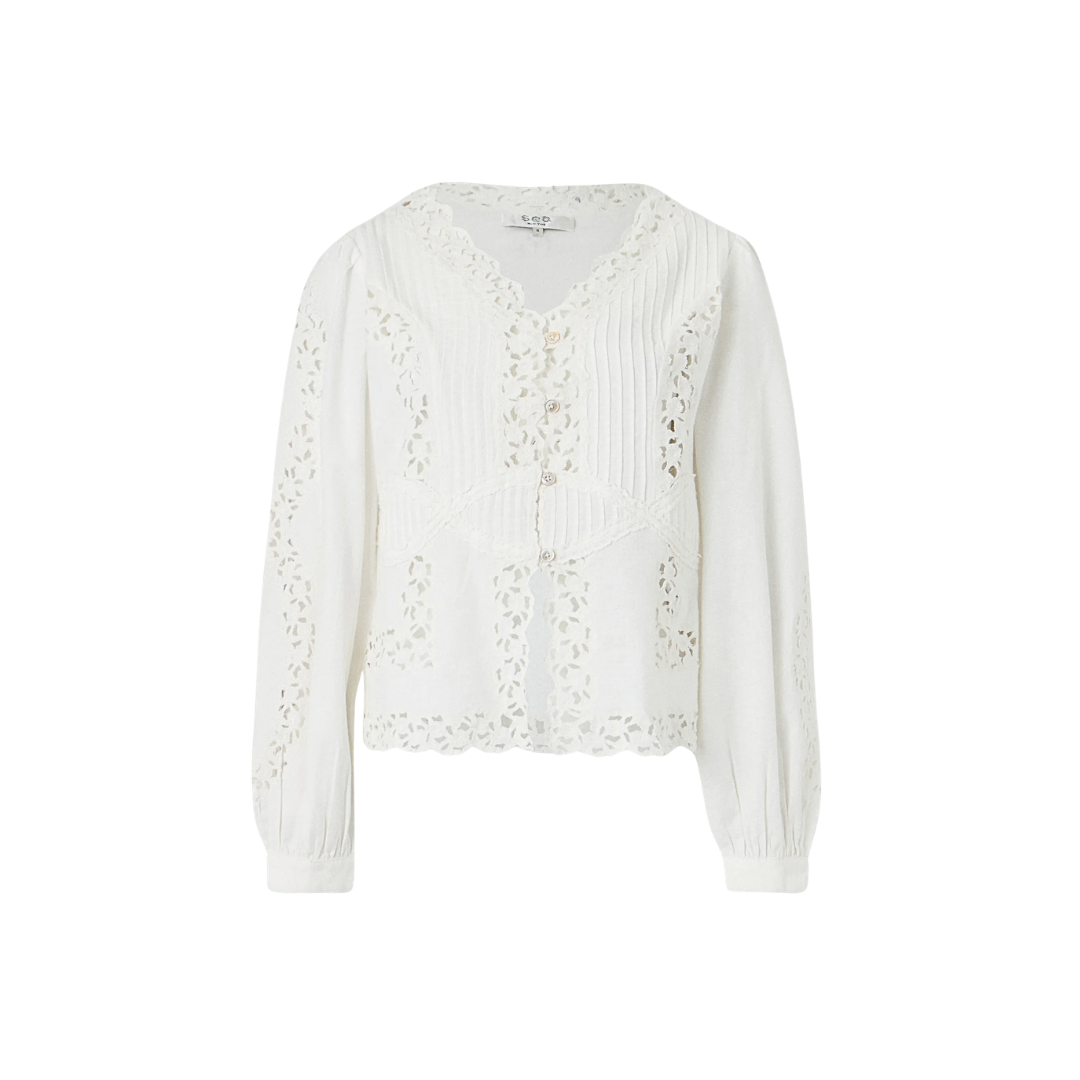 SEA NY SOFIA EMBROIDERY BLOUSE