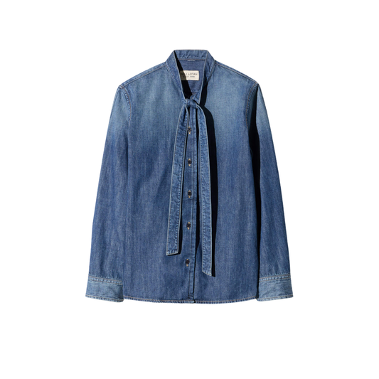 NILI LOTAN SUZETTE DENIM SHIRT