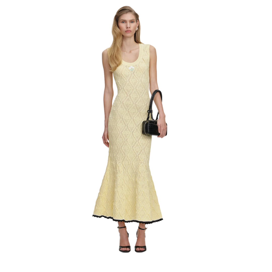 SELF PORTRAIT 197M POINTELLE DRESS