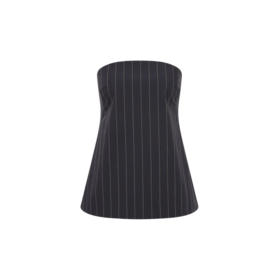 ST AGNI STRAPLESS ROULEAU TIE TOP