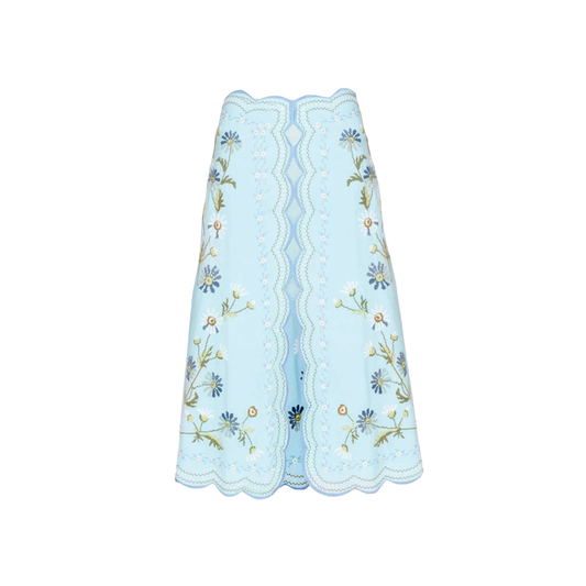 SEA NY AUDRA EMBROIDERY SKIRT