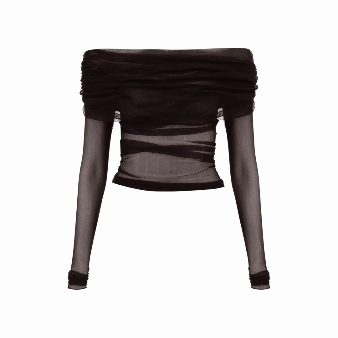 CHRISTOPHER ESBER VEILED TOP