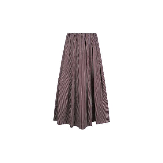 FAITHFULL PELEA STRIP MIDI SKIRT