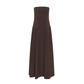 ST AGNI STRAPLESS ROULEAU DRESS