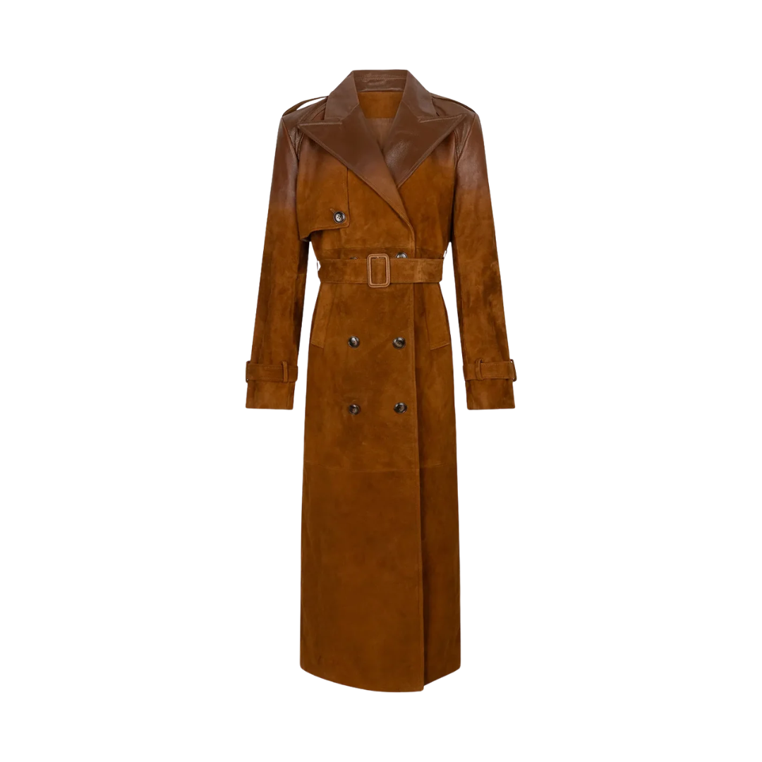CARELLI GILLY OMBRE LEATHER TRENCH