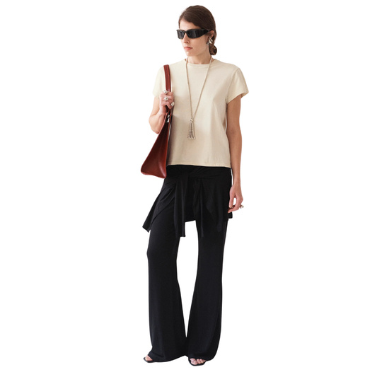 BEAUFILLE CUT OUT BABY TEE