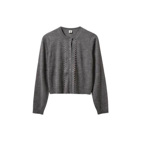 THE GARMENT BERGEN SCALLOP CARDIGAN