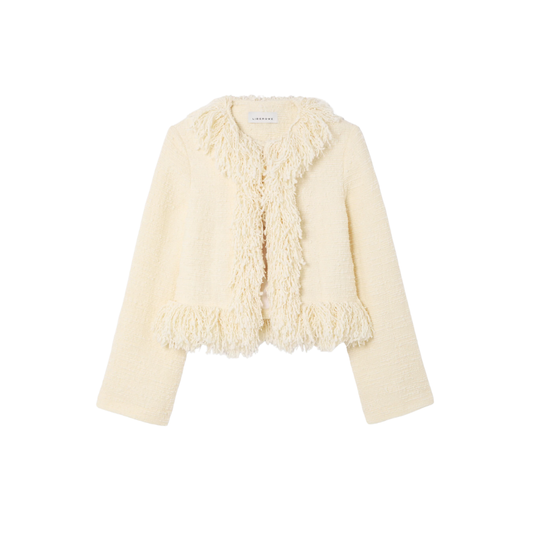 LIBEROWE CROPPED FRINGE JACKET