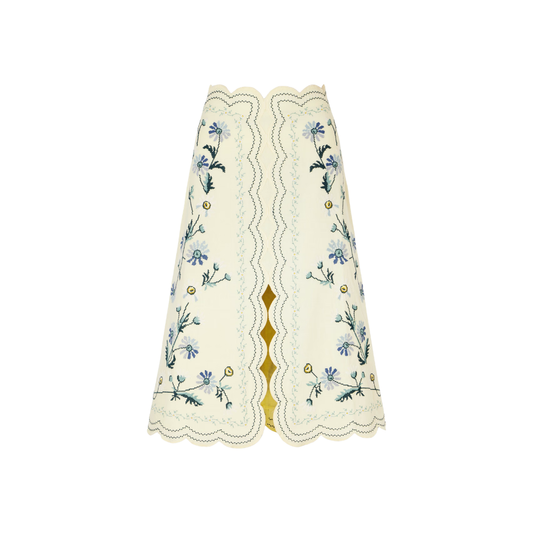 SEA NY AUDRA EMBROIDERY SKIRT