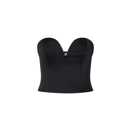 ULLA JOHNSON OTTAVIA SATIN BUSTIER