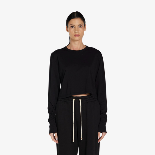 LES TIEN MERT CROP LONG SLEEVE TEE