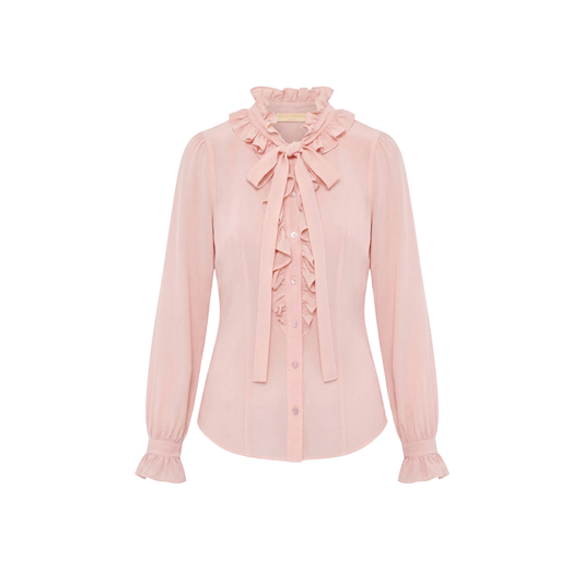 ULLA JOHNSON CARTOUX SILK BLOUSE