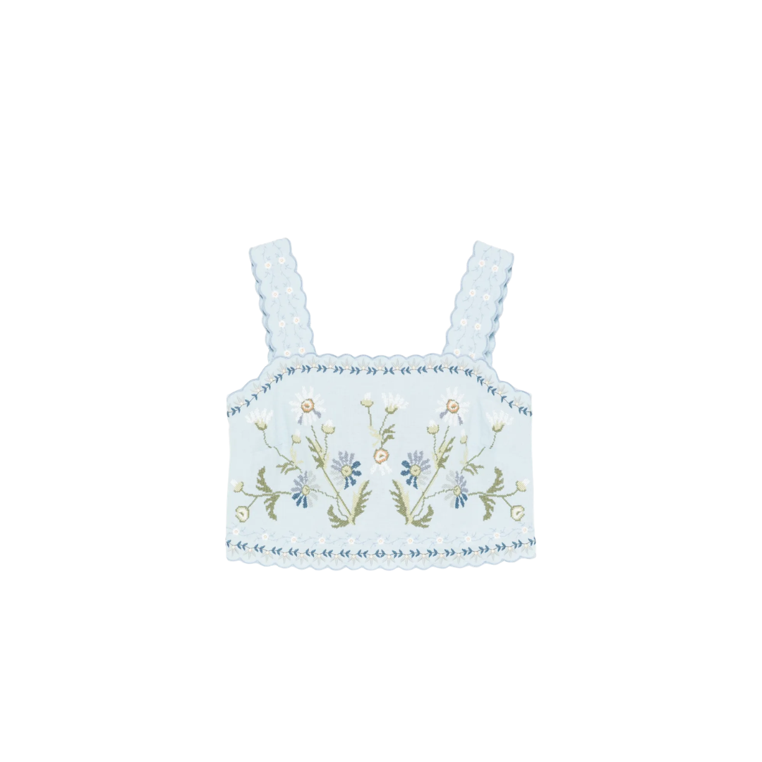 SEA NY AUDRA EMBROIDERY TANK