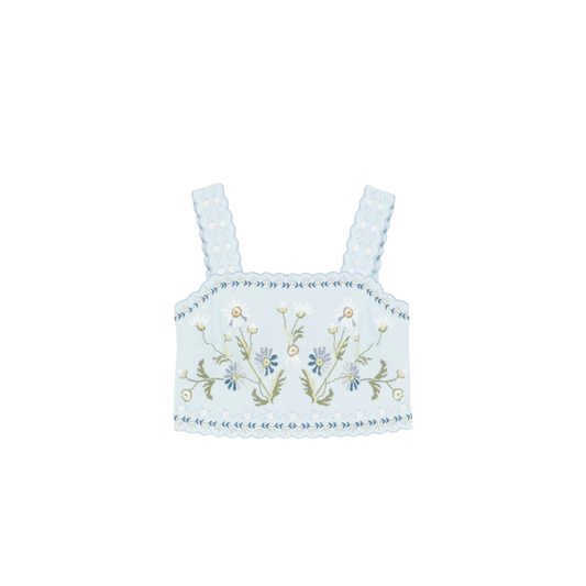 SEA NY AUDRA EMBROIDERY TANK
