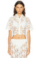 NICHOLAS SONORA CROP SHIRT