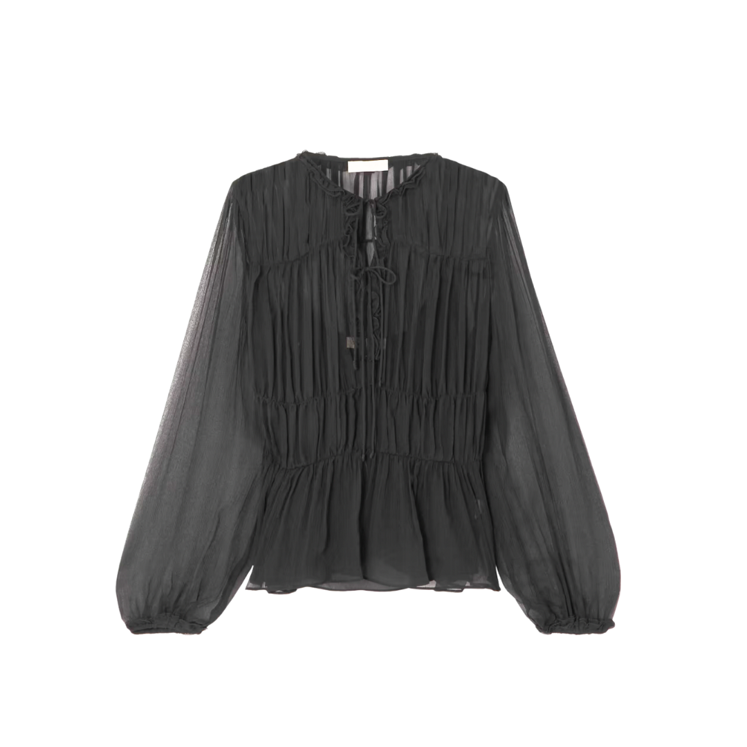 ULLA JOHNSON ROBBIE SILK BLOUSE