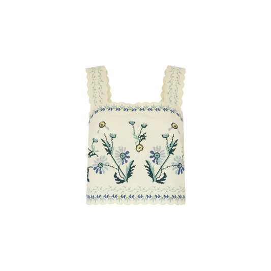 SEA NY AUDRA EMBROIDERY TANK