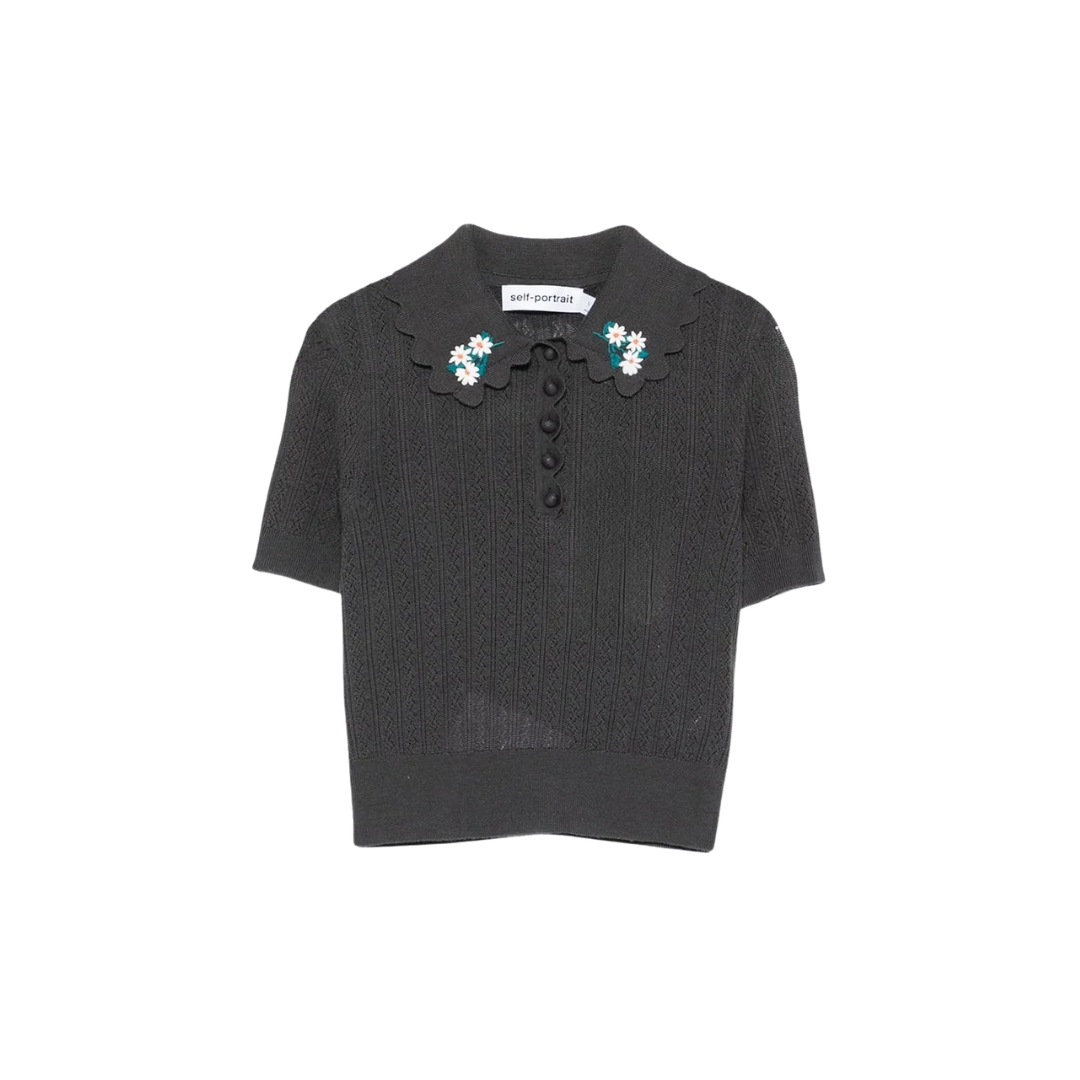 SELF PORTRAIT 194T POINTELLE KNIT