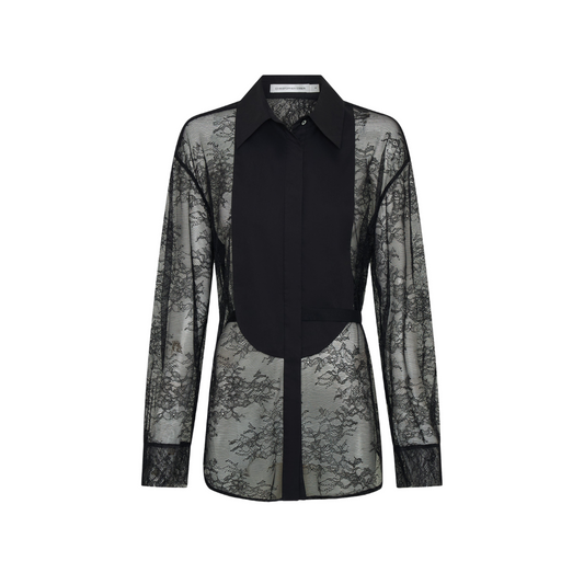 CHRISTOPHER ESBER LACE TUX SHIRT