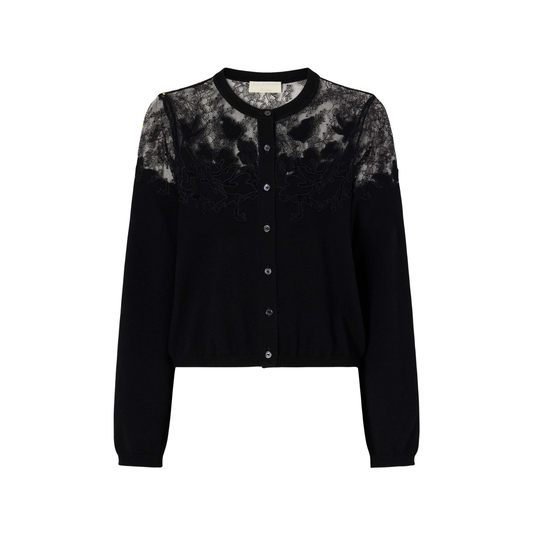 ULLA JOHNSON TALIA LACE CARDIGAN