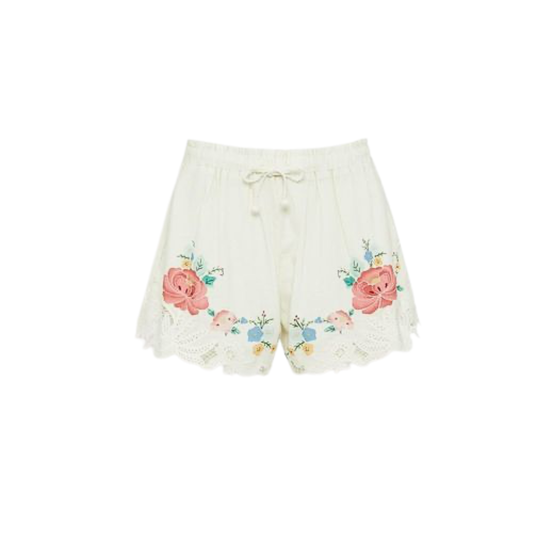 SEA NY ASTRID EMBROIDERY SHORTS
