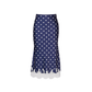 SELF PORTRAIT 083 DOT MIDI SKIRT