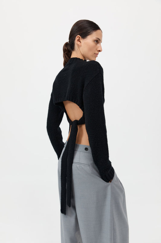 ST AGNI CASHMERE TIE KNIT