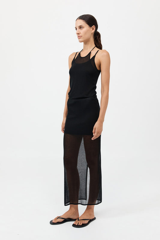 ST AGNI LAYERED HALTER TANK