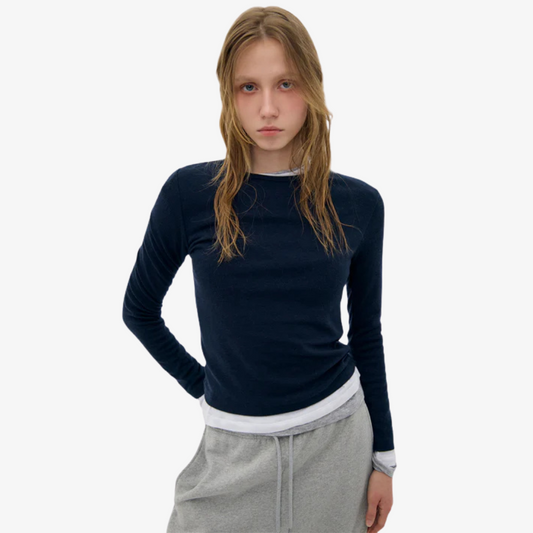 LOW CLASSIC WOOL JERSEY WARM T-SHIR