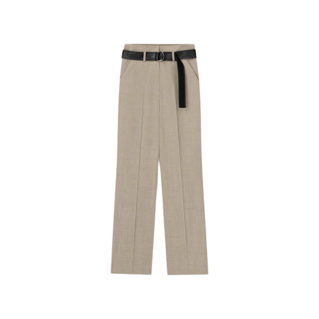 NANUSHKA ULANI LEATHER WOOL PANTS