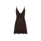 SHONA JOY LACE SLIP MINI DRESS