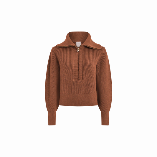 VARLEY MAURA HALF ZIP RIB