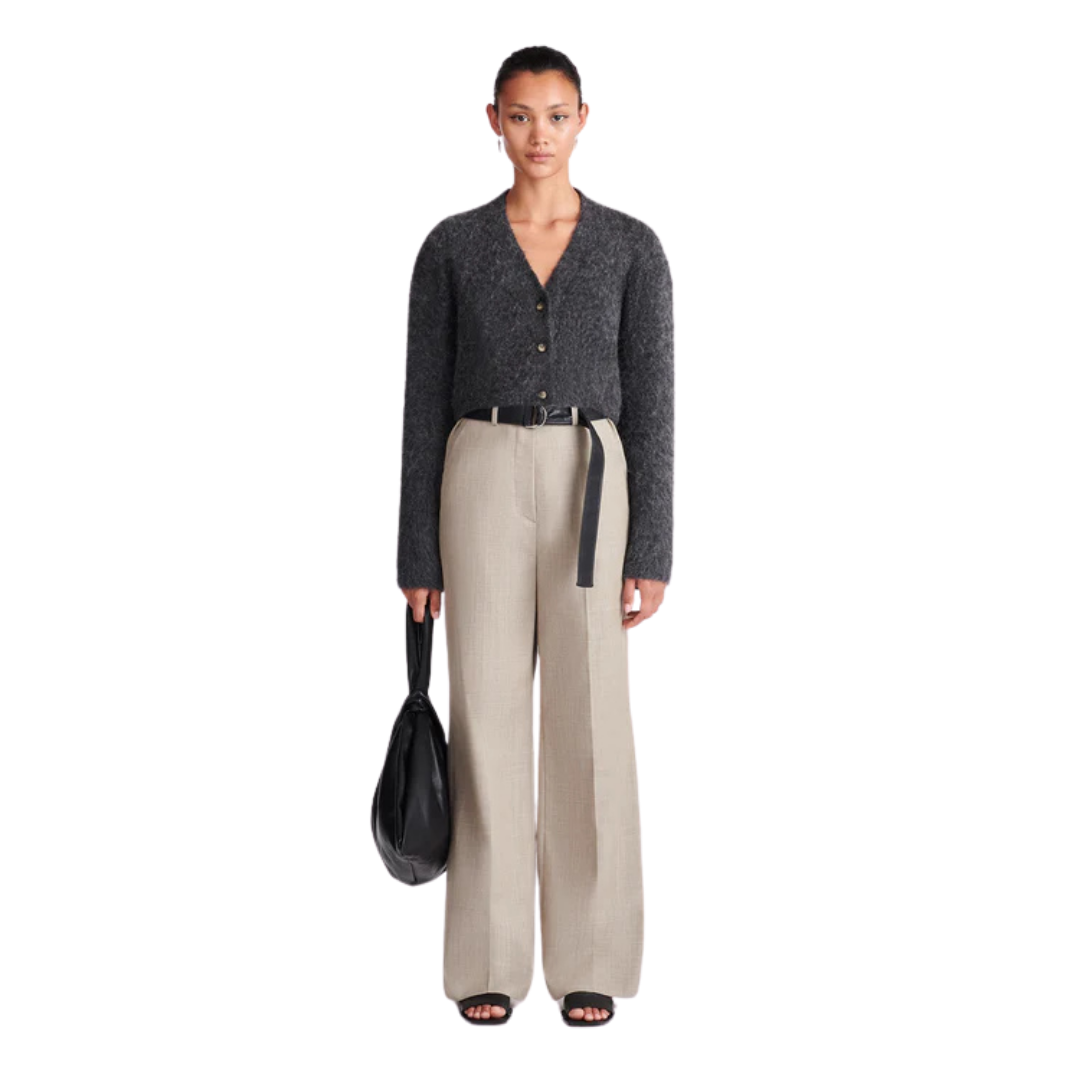 NANUSHKA ULANI LEATHER WOOL PANTS