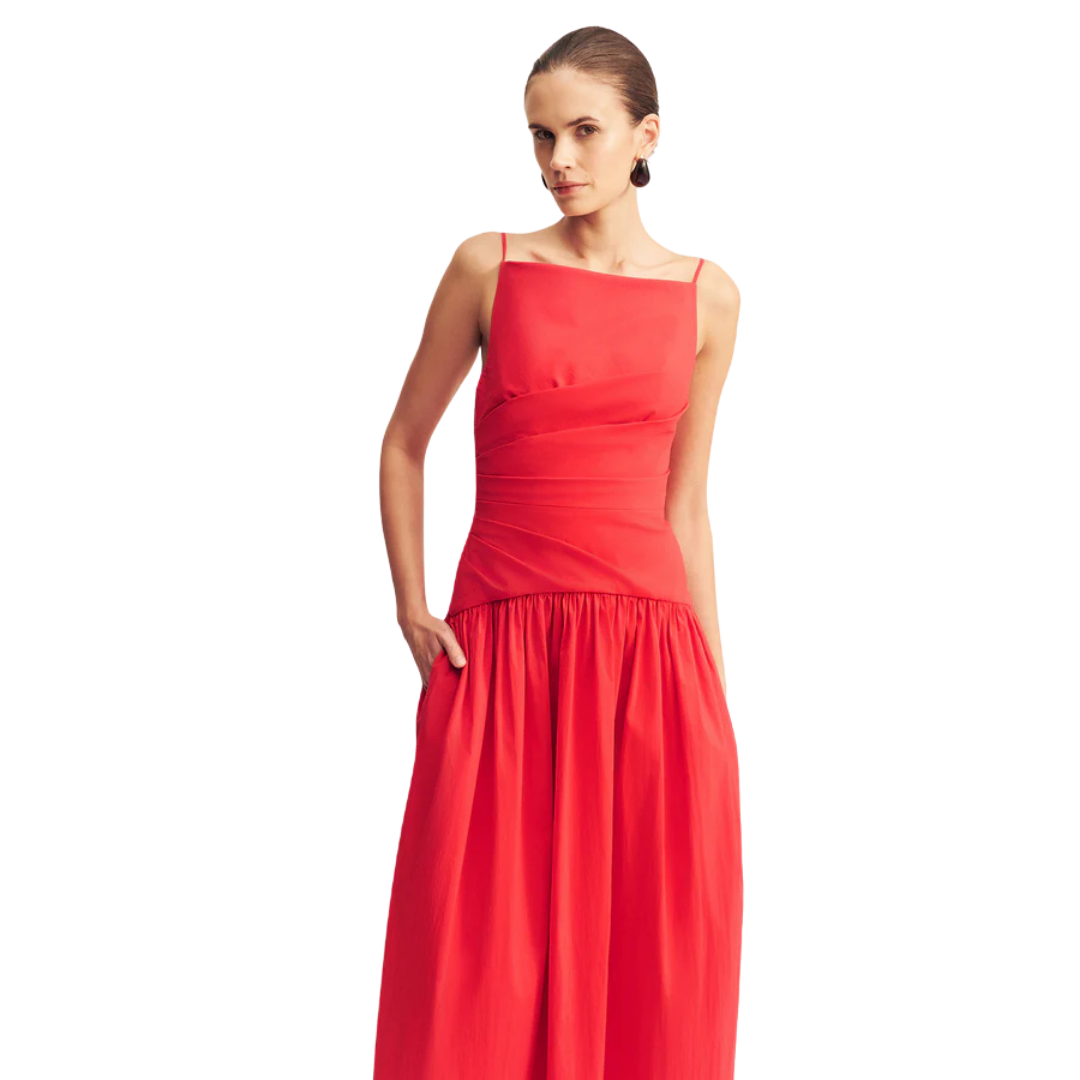 SHONA JOY SQUARE NECK MAXI DRESS