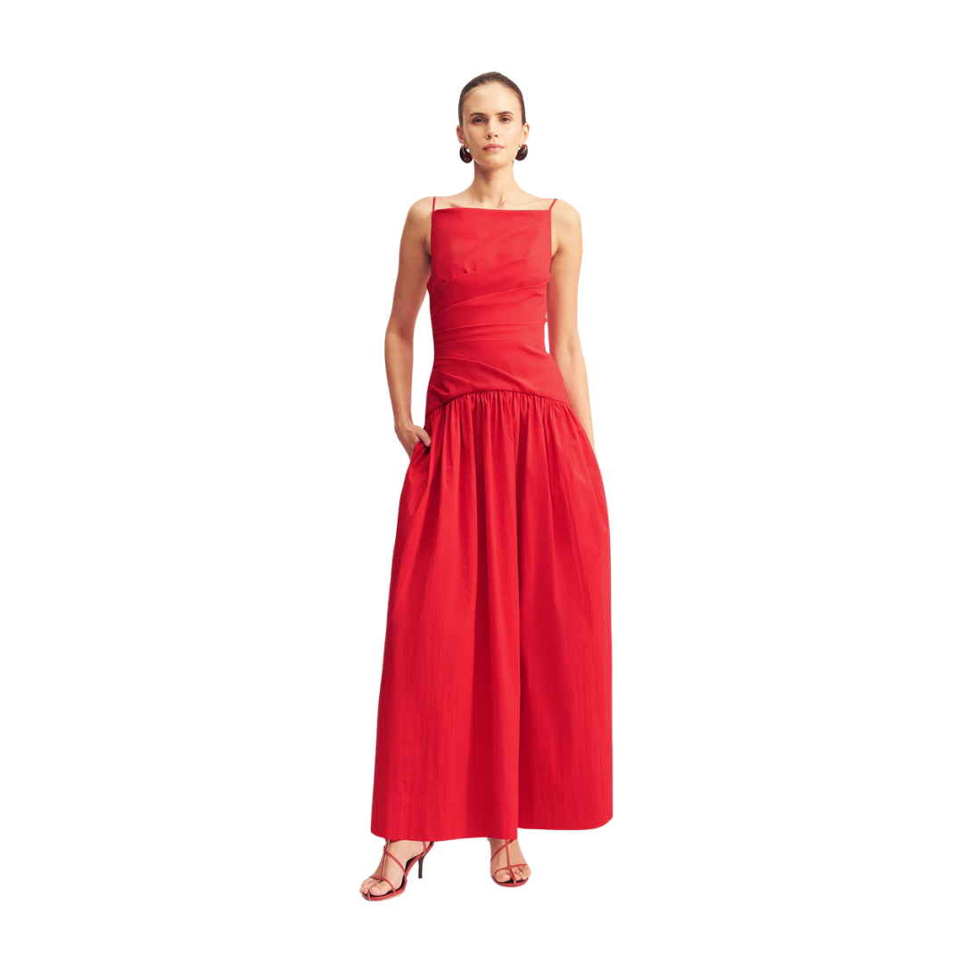 SHONA JOY SQUARE NECK MAXI DRESS
