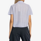 THEORY CROPPED POLO LINEN BLEND