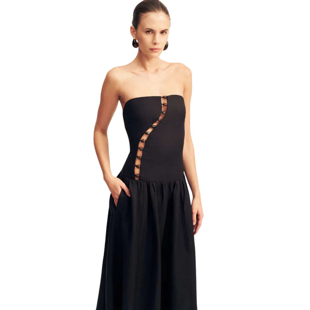 SHONA JOY STRAPLESS CUT OUT DRESS