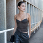 ST AGNI SILK TRANSPARENT CAMI
