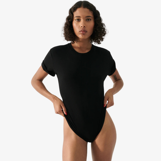 SILK LAUNDRY BODYSUIT TEE