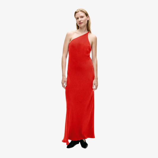 SILK LAUNDRY SLOPE DRESS