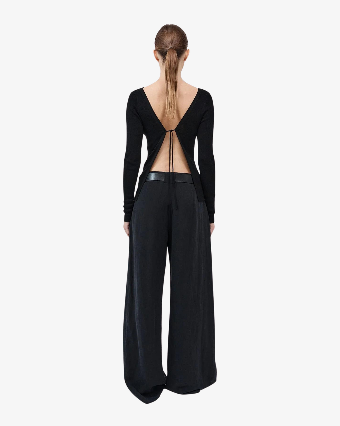 ST. AGNI WIDE LEG PLEAT PANTS