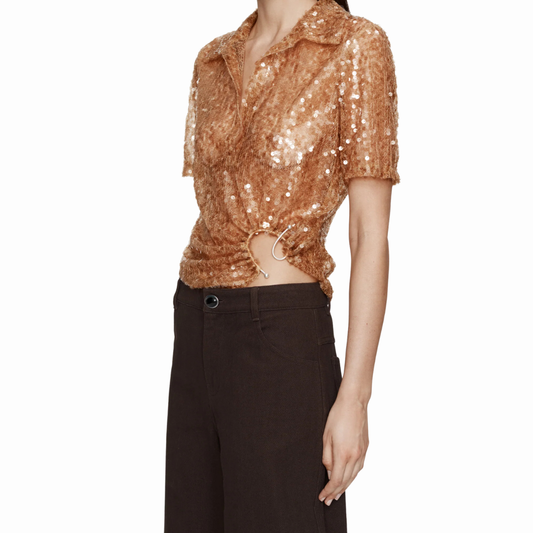 CHRISTOPHER ESBER SEQUIN POLO