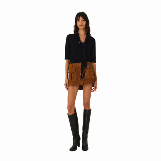 THE GARMENT SUEDE MINI SKIRT