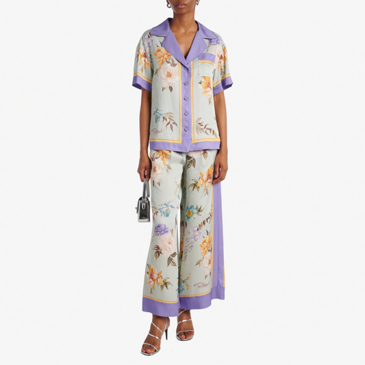 SELF PORTRAIT 143P FLORAL TROUSERS