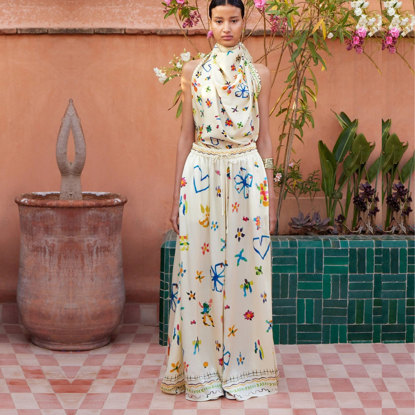 ALEMAIS SIDI SILK PANTS