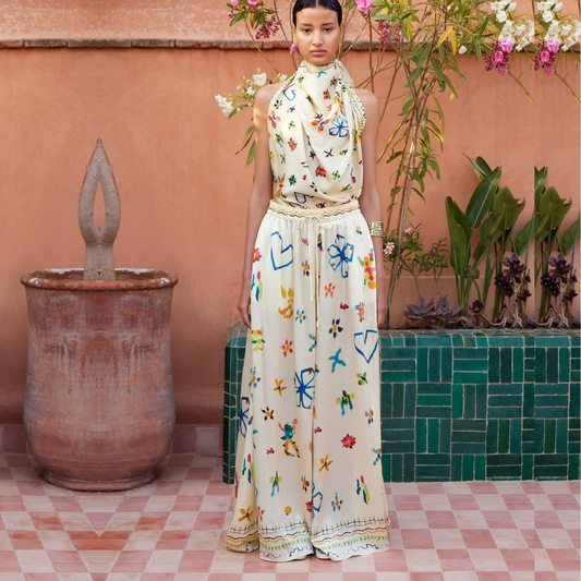 ALEMAIS SIDI SILK PANTS