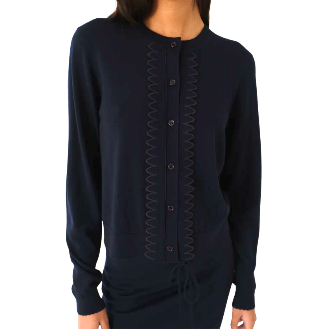 THE GARMENT BERGEN SCALOP CARDIGAN