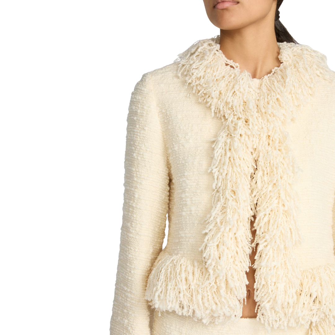 LIBEROWE CROPPED FRINGE JACKET
